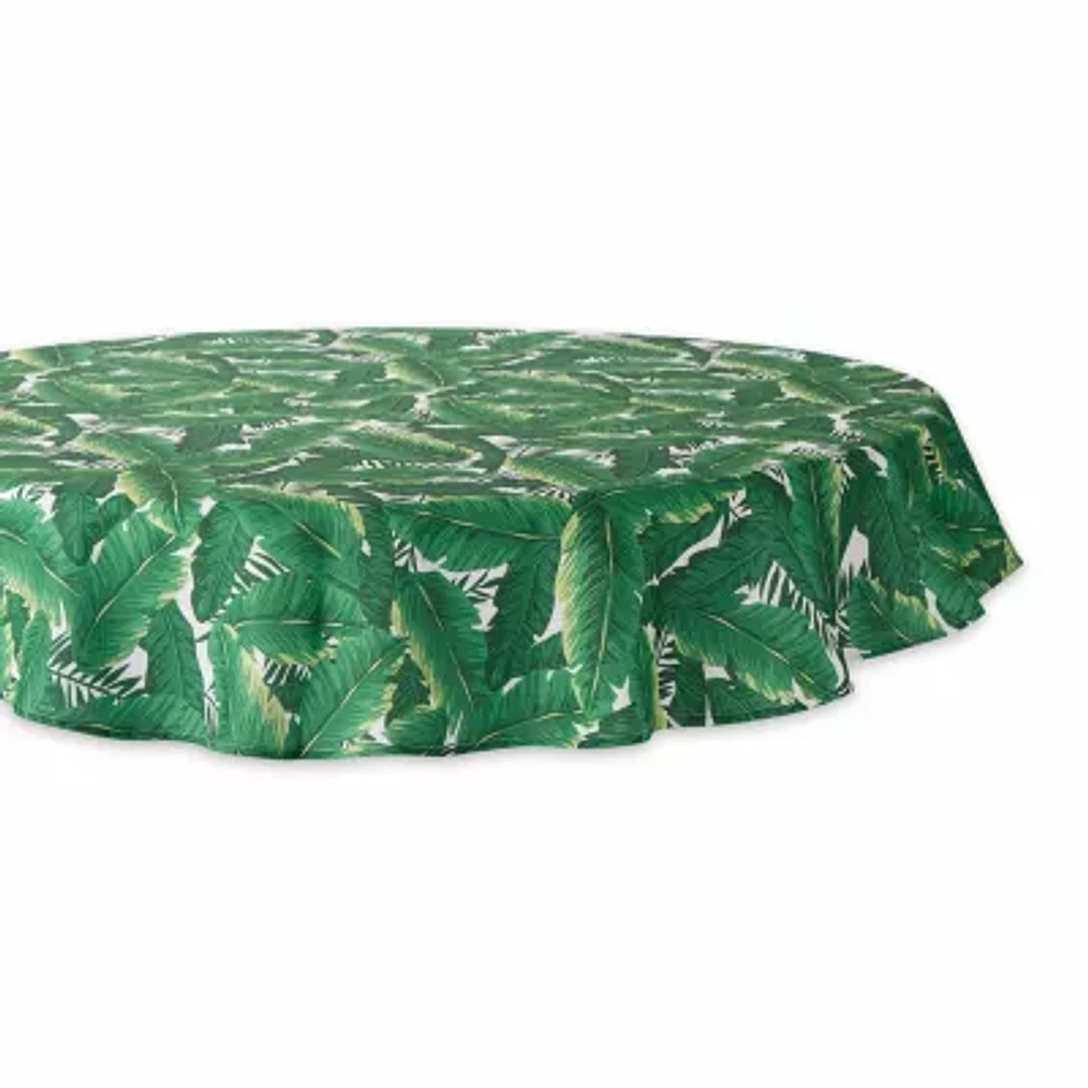 Design Imports Banana Leaf Outdoor Tablecloths