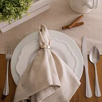 Design Imports Natural Solid Chambray Table Runners