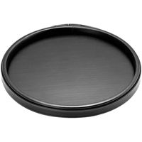 Kraftware Leatherette Stitched 14" Round Serving Tray