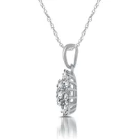 Diamond Blossom Starburst Womens 1/2 CT. T.W. Natural White Diamond 10K Gold Star Pendant Necklace