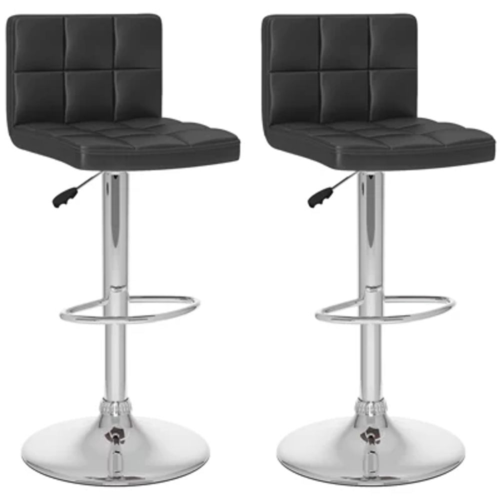 Corliving High Back Adjustable 2-pc. Bar Stool