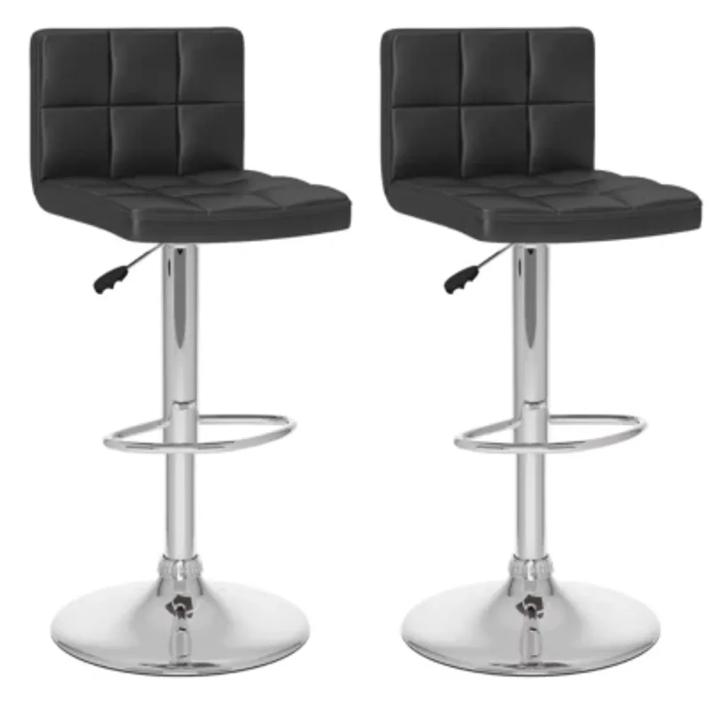 Corliving High Back Adjustable 2-pc. Bar Stool