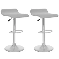 Corliving 2-Pc. Curved Seat Adjustable Barstools