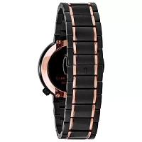 Bulova Latin Grammy Womens Black Stainless Steel Bracelet Watch 98l240