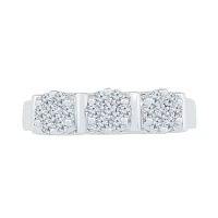 Womens 2MM / CT. T.W. Natural White Diamond 10K Gold Cluster Band