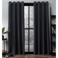 Exclusive Home Curtains Oxford Grommet Top Energy Saving Blackout Set of 2 Curtain Panels