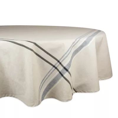 Design Imports French Stripe Tablecloth