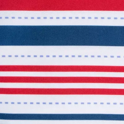 Design Imports Patriotic Stripe Outdoor Tablecloths