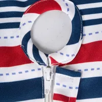 Design Imports Patriotic Stripe Outdoor Umbrella Tablecloth