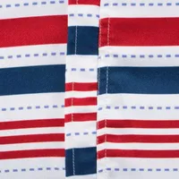 Design Imports Patriotic Stripe Outdoor Umbrella Tablecloth