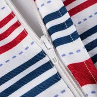 Design Imports Patriotic Stripe Outdoor Umbrella Tablecloth