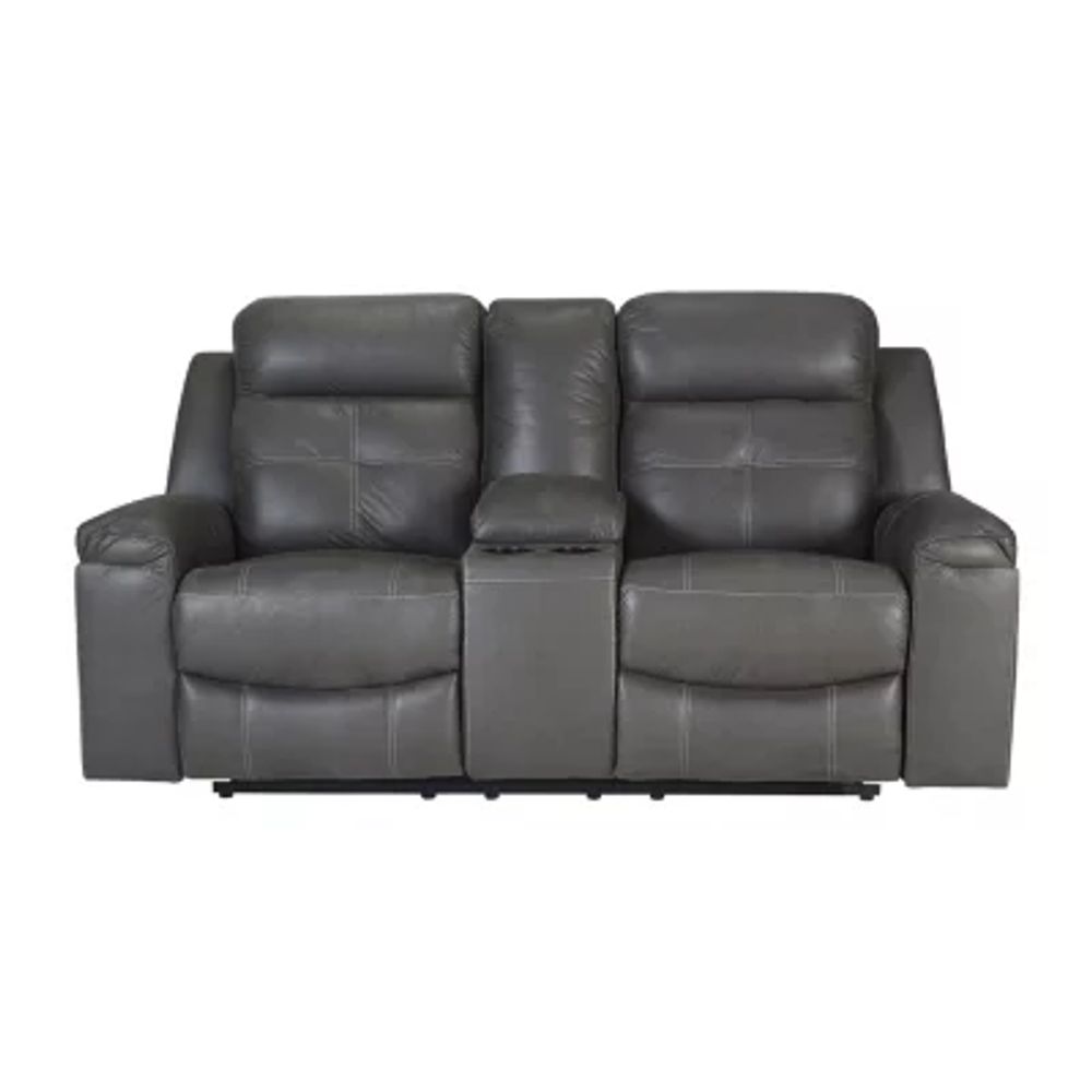 Signature Design by Ashley® Jesolo Reclining Faux Leather Loveseat