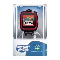 Itouch Playzoom Justice League Boys Black Smart Watch 50098m-18-Blt