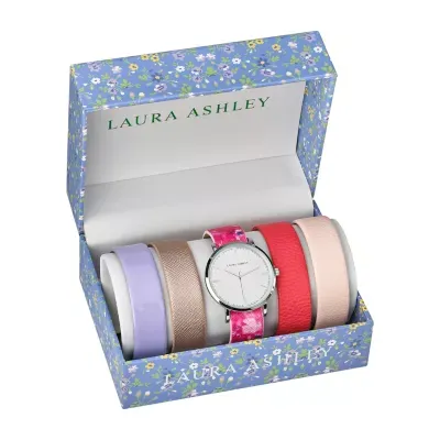 Laura Ashley Womens Silver Tone Bracelet Watch Lass1101ss