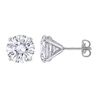 5 CT. T.W. Lab Created White Moissanite 14K White Gold 9mm Stud Earrings