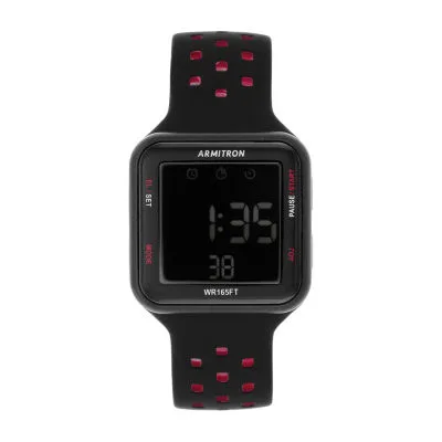 Armitron Pro Sport Mens Digital Black Strap Watch 40/8417brd