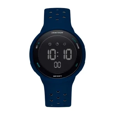 Armitron Pro Sport Mens Chronograph Blue Strap Watch 40/8423nvy