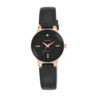 Armitron Now Womens Black Leather Strap Watch 75/5410bkrgbk