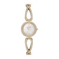 Armitron Womens Crystal Accent Gold Tone Bracelet Watch 75/5536mpgp