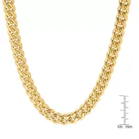 Stainless Steel Inch Semisolid Box Chain Necklace