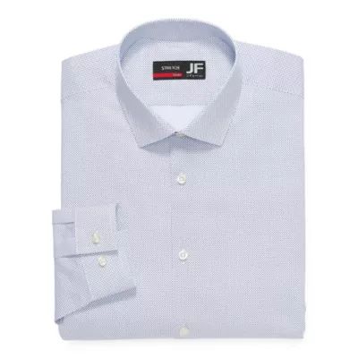 J. Ferrar Mens Coolmax Point Collar Long Sleeve Stretch Moisture Wicking Dress Shirt