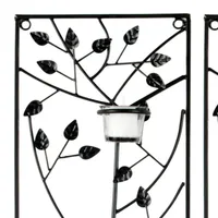 Safavieh Margot Tea Light Leaves Floral Metal Wall Art