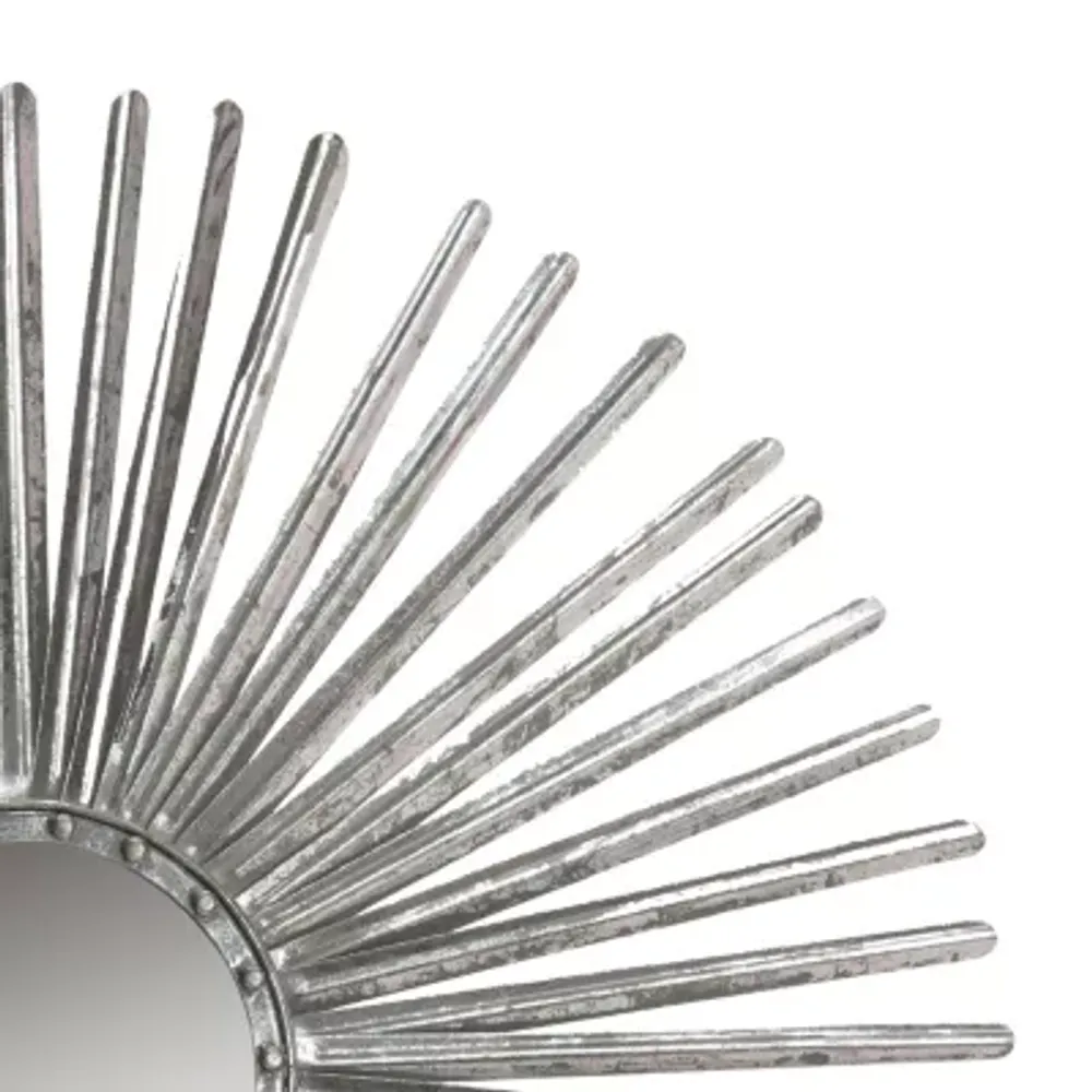 Safavieh Shanira Silver Wall Mount Sunburst Wall Mirror
