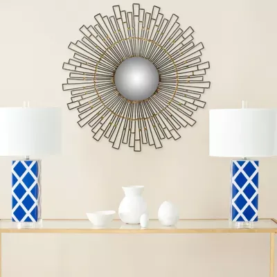 Safavieh Starlight Natural Wall Mount Sunburst Wall Mirror