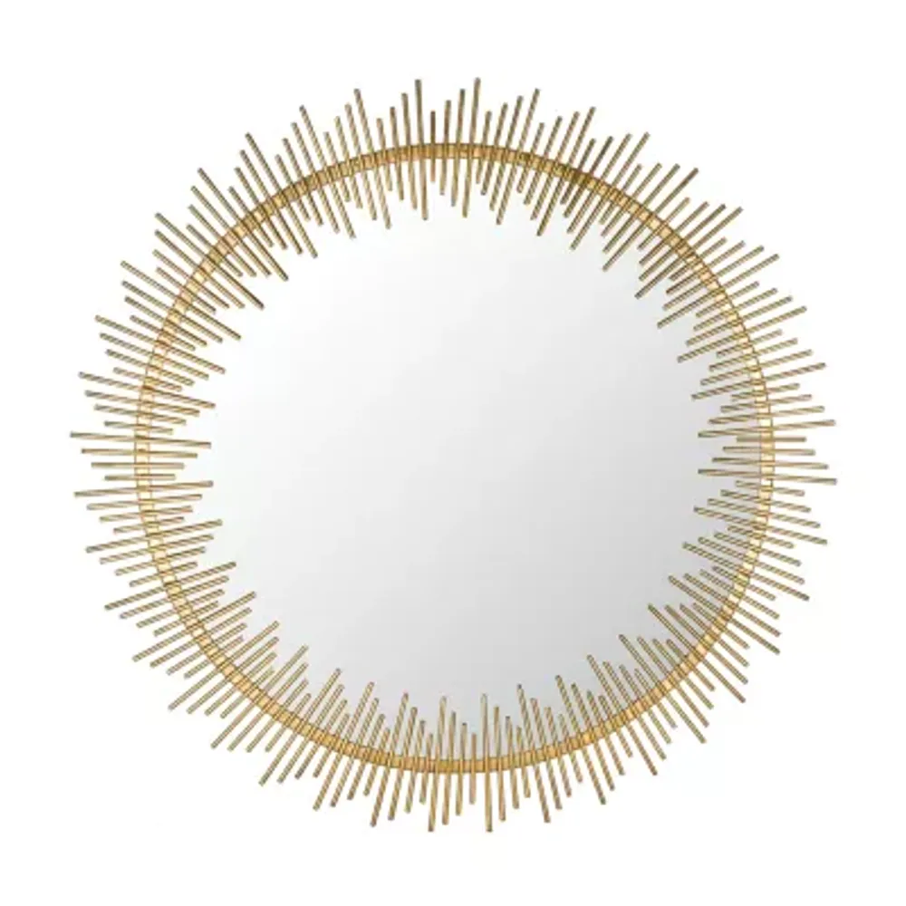 Safavieh Sunray Antique Gold Wall Mount Sunburst Decorative Wall Mirror