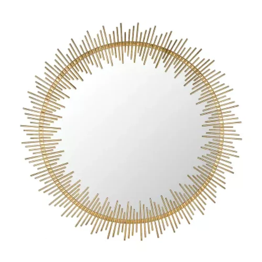 Safavieh Sunray Antique Gold Wall Mount Sunburst Wall Mirror