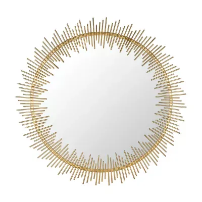 Safavieh Sunray Antique Gold Wall Mount Sunburst Decorative Wall Mirror