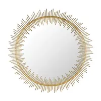 Safavieh Sunray Antique Gold Wall Mount Sunburst Wall Mirror