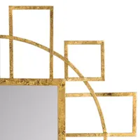 Safavieh Matrix Gold Geometric Wall Mount Sunburst Wall Mirror