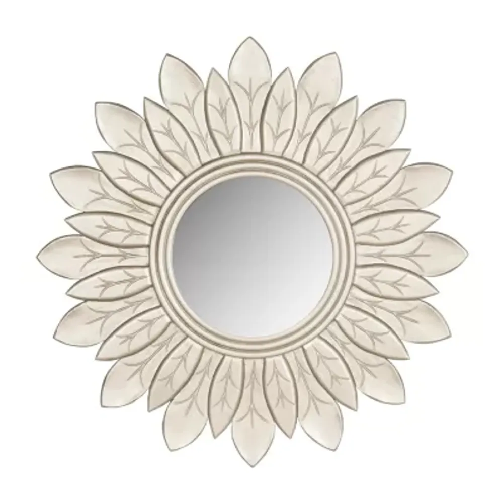 Safavieh Sun King Pewter Wall Mount Sunburst Wall Mirror