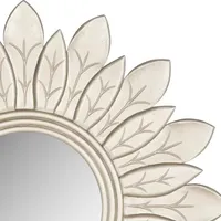 Safavieh Sun King Pewter Wall Mount Sunburst Wall Mirror