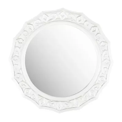 Safavieh Gossamer Lace White Wall Mount Sunburst Wall Mirror