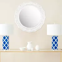 Safavieh Gossamer Lace White Wall Mount Sunburst Wall Mirror