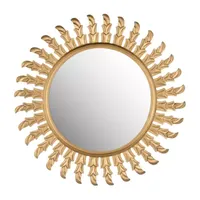 Safavieh Inca Gold Sun Wall Mount Sunburst Wall Mirror