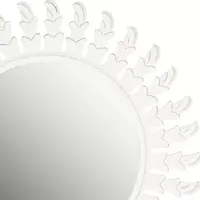 Safavieh Inca White Sun Wall Mount Sunburst Wall Mirror