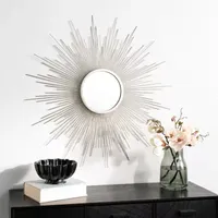 Safavieh Madilyn Champagne Wall Mount Sunburst Wall Mirror