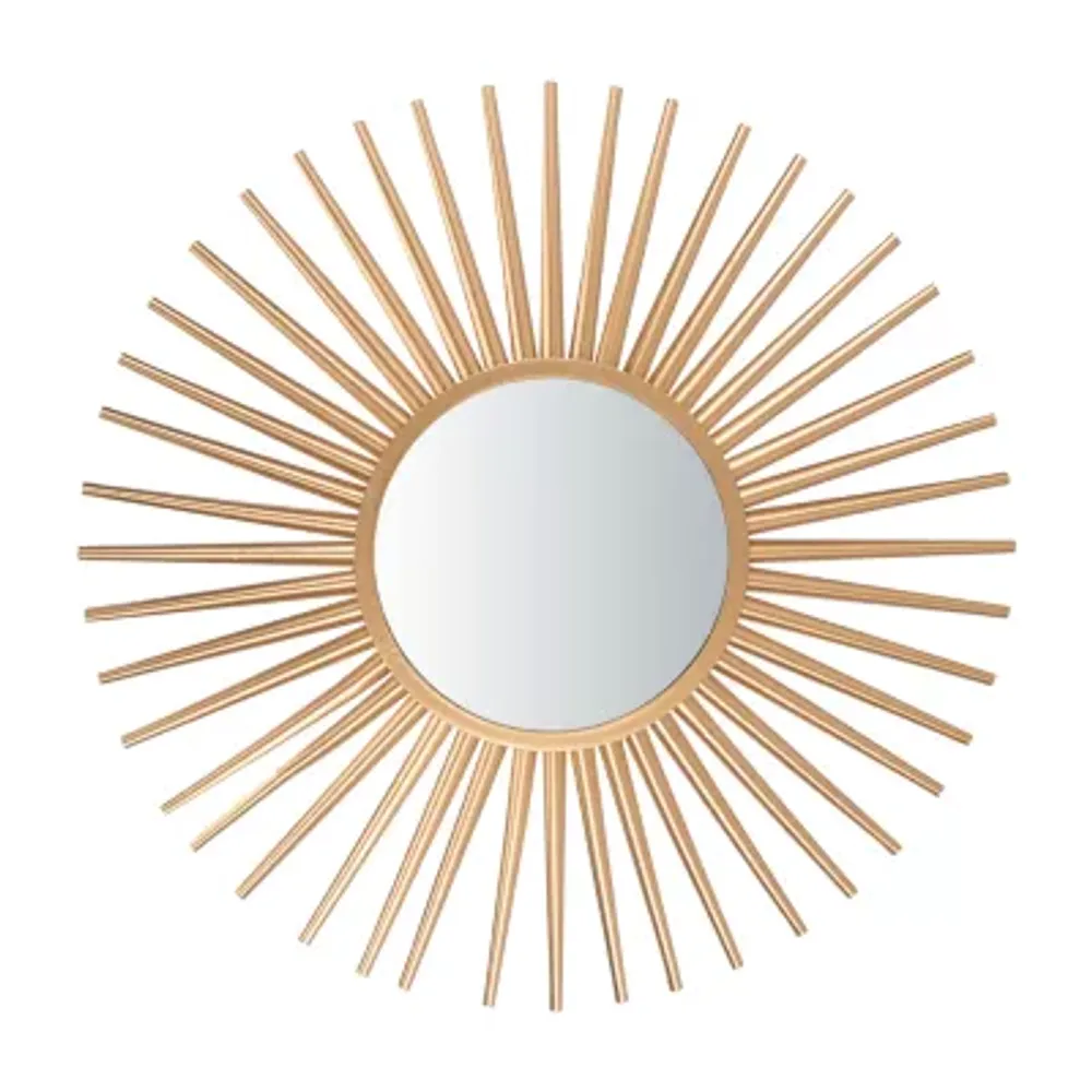 Safavieh Zyla Gold Wall Mount Sunburst Decorative Wall Mirror