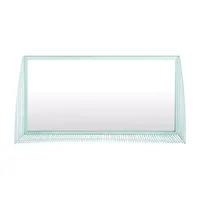 Safavieh Henly Teal Retro Wall Mount Rectangular Wall Mirror