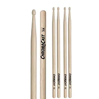 ChromaCast 7A 3 Pairs of Hickory Drumsticks with Bag