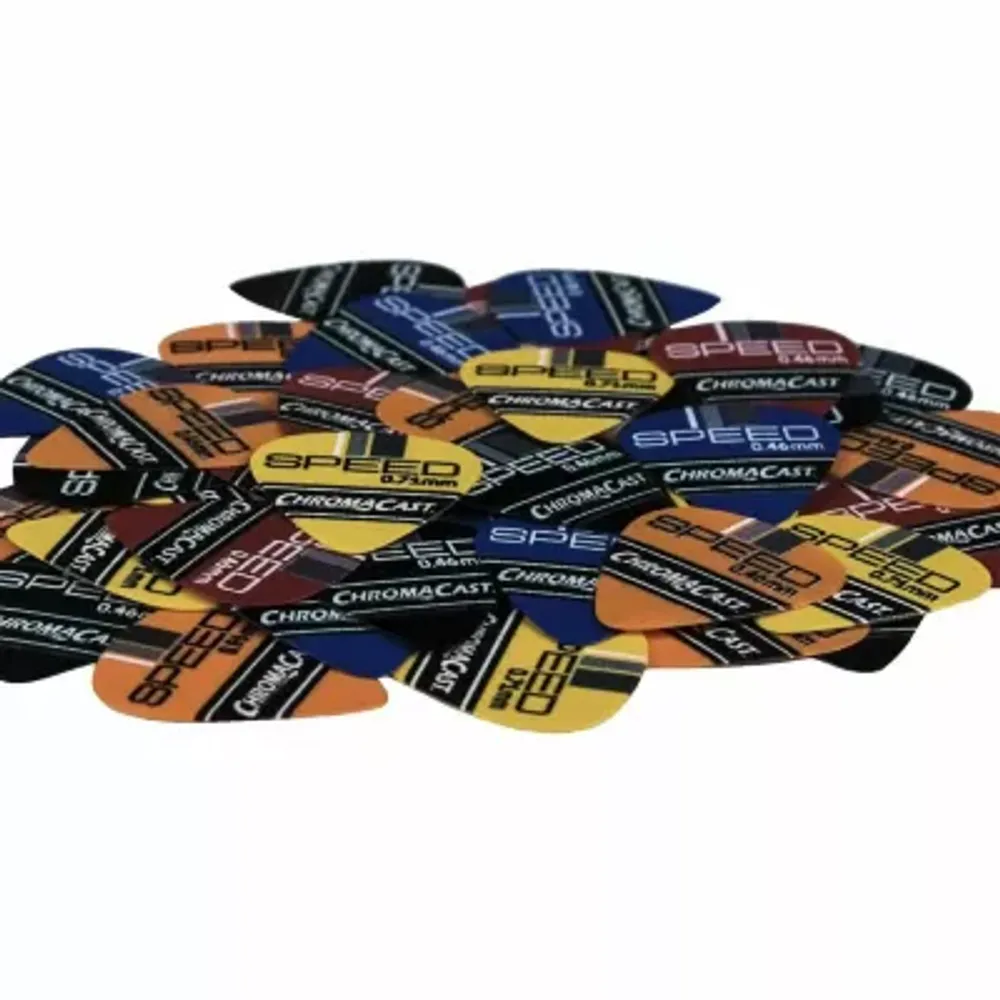 ChromaCast Speed Series 40 Pack Celluloid Guitar Picks