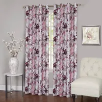 Tranquil Light-Filtering Grommet Top Single Curtain Panel