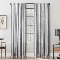 Archaeo Slub Texture Stripe Cotton Light-Filtering Rod Pocket Single Curtain Panel