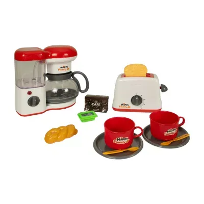 Dollar Queen Dollar Queen Deluxe Kitchen Playset Coffee Maker And Toaster Play Kitchen