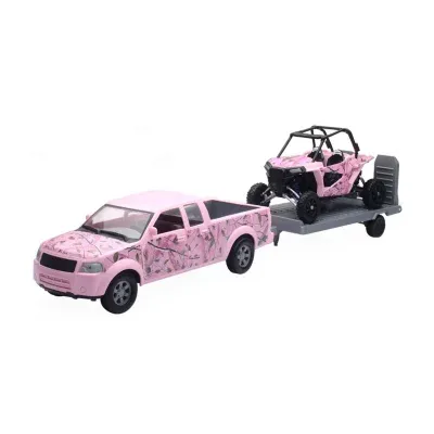 New Ray New Ray Pink Camo Pickup Truck Set