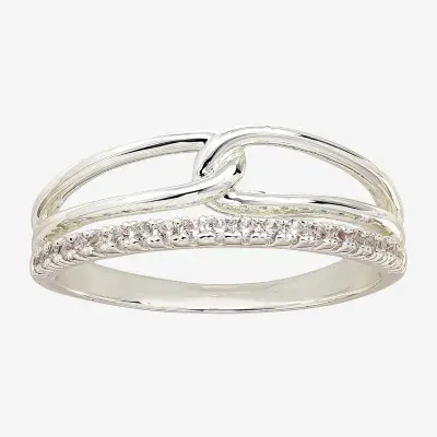 Sparkle Allure Cubic Zirconia Pure Silver Over Brass Band
