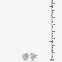 G-H / I1) Ever Star 1 CT. T.W. Lab Grown White Diamond 10K Gold 9.7mm Stud Earrings